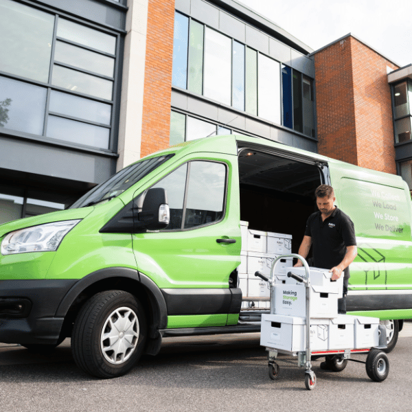 Image of Kelly's Digital providing archive storage solutions to a customer in Guildford